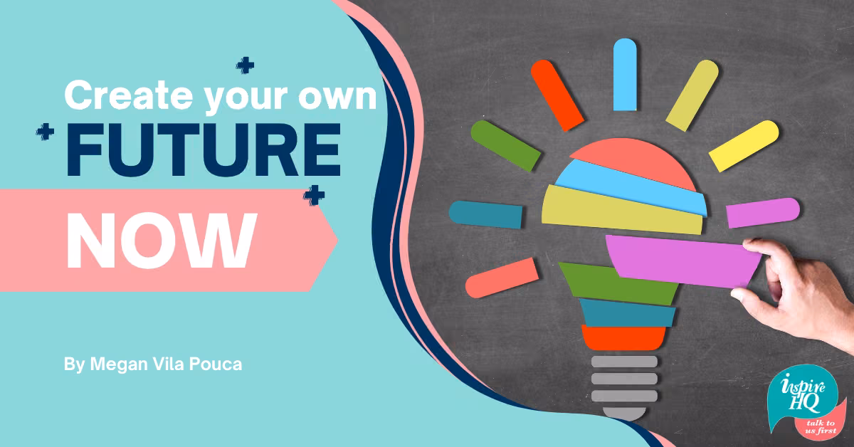 Bright lightbulb made of different coloured parts against blackboard.