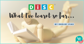 canva image what i've learnt about disc, so far blog 210722